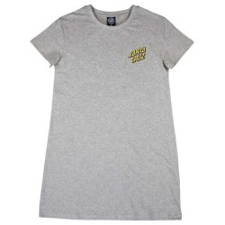 Рокля Santa cruz Poppy dot short sleeve dress - Grey (Heather Grey) рокля,дамски,поли,и,рокли,santa,cruz,poppy,dot,short,sleeve,dress,grey,(heather,grey)