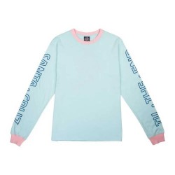 Тениска Santa cruz Screaming skull sky long sleeve T-shirt - Blue (Skull Sky) тениска,мъжки,тениски,дамски,тениски,santa,cruz,screaming,skull,sky,long,sleeve,t,shirt,blue,(skull,sky)