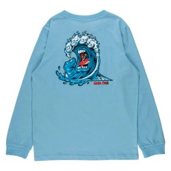 тениска,детски,тениски,santa,cruz,screaming,wave,long,sleeve,t,shirt,sky,blue