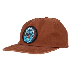 шапка,с,козирка,всички,шапки,santa,cruz,screaming,wave,snapback,cap,brown,(brown,overdye)