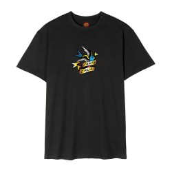 Тениска Santa cruz Sommer sparrow front short sleeve T-shirt - Black (Black) тениска,мъжки,тениски,дамски,тениски,santa,cruz,sommer,sparrow,front,short,sleeve,t,shirt,black,(black)