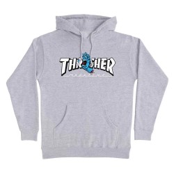 Суичър Santa cruz Thrasher screaming logo hoodie - Grey (Grey) суичър,мъжки,пуловери,santa,cruz,thrasher,screaming,logo,hoodie,grey,(grey)