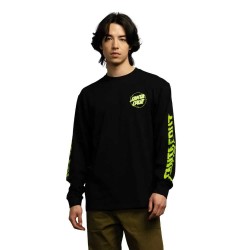 Тениска Santa cruz Vivid other dot long sleeve T-shirt - Black (Black) тениска,мъжки,тениски,дамски,тениски,santa,cruz,vivid,other,dot,long,sleeve,t,shirt,black,(black)