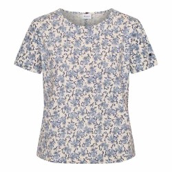 Тениска Redgreen Celina short sleeve T-shirt - Beige (Blue Pattern) тениска,мъжки,тениски,дамски,тениски,redgreen,celina,short,sleeve,t,shirt,beige,(blue,pattern)