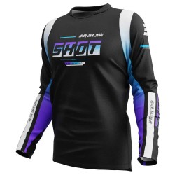 блуза,с,дълъг,ръкав,мъжки,тениски,дамски,тениски,shot,devo,block,long,sleeve,jersey,black,(purple)