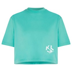тениска,мъжки,тениски,дамски,тениски,karl,lagerfeld,jeans,a2w17076,cropped,short,sleeve,t,shirt,green,(wasabi)