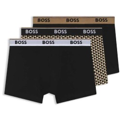 Боксерки BOSS Power Desig Trunk boxers 3 units - Brown / Black (Open Miscellaneous) боксерки,мъжко,бельо,boss,power,desig,trunk,boxers,3,units,brown,black,(open,miscellaneous)
