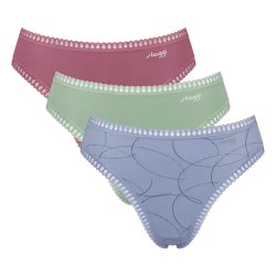 Sloggi Go Crush High Leg panties 3 units - Multicolor (Pink / Green / Blue) дамско,бельо,дамски,бикини,и,танкини,sloggi,go,crush,high,leg,panties,3,units,multicolor,(pink,green,blue)