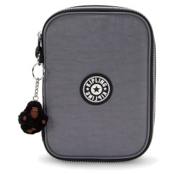 Kipling 100 Pens pencil case - Grey (Space Black BL) канцеларски,принадлежности,kipling,100,pens,pencil,case,grey,(space,black,bl)
