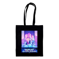 чанта,всички,чанти,pyramid,kpop,demon,hunters,movie,key,art,tote,bag,black,(multicolor)