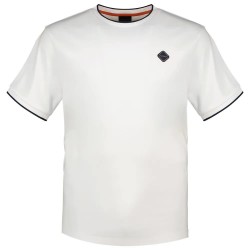 Тениска Hackett Badge short sleeve T-shirt - White (Optic White) тениска,мъжки,тениски,дамски,тениски,hackett,badge,short,sleeve,t,shirt,white,(optic,white)