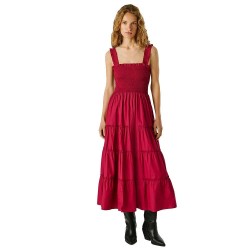 Рокля Pepe jeans Avril sleeveless long dress - Pink (Cranberry Pink) рокля,дамски,поли,и,рокли,pepe,jeans,avril,sleeveless,long,dress,pink,(cranberry,pink)