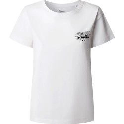 тениска,мъжки,тениски,дамски,тениски,pepe,jeans,baithiara,short,sleeve,t,shirt,white,(white)