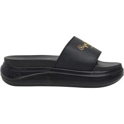 Pepe jeans Bella Log slides - Black (Black) мъжки,джапанки,и,чехли,дамски,сандали,и,чехли,pepe,jeans,bella,log,slides,black,(black)