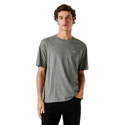 Тениска Pepe jeans Contrast Connor short sleeve T-shirt - Grey (Marl Grey) тениска,мъжки,тениски,дамски,тениски,pepe,jeans,contrast,connor,short,sleeve,t,shirt,grey,(marl,grey)