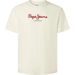 тениска,мъжки,тениски,дамски,тениски,pepe,jeans,eggo,short,sleeve,t,shirt,beige,(ivory,white)