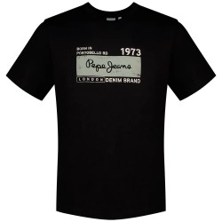 Тениска Pepe jeans Grayson short sleeve T-shirt - Black (Black) тениска,мъжки,тениски,дамски,тениски,pepe,jeans,grayson,short,sleeve,t,shirt,black,(black)