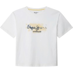 Тениска Pepe jeans Joshua short sleeve T-shirt - White (White) тениска,мъжки,тениски,дамски,тениски,pepe,jeans,joshua,short,sleeve,t,shirt,white,(white)