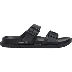 Pepe jeans Ocean Brand slides - Black (Black) мъжки,джапанки,и,чехли,дамски,сандали,и,чехли,pepe,jeans,ocean,brand,slides,black,(black)