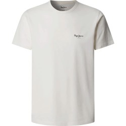 тениска,мъжки,тениски,pepe,jeans,original,basic,3n,short,sleeve,t,shirt,white,(off,white)