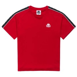 тениска,дамски,тениски,kappa,222,banda,adi,short,sleeve,t,shirt,red,(red,racing,black,white)