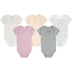 детски,облекла,за,момчета,детски,облекла,за,момичета,huggies,clothes,elevated,short,sleeve,body,5,units,multicolor,(cameo,pink)