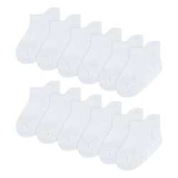 Чорапи Huggies clothes Low Pull On socks 12 pairs - White (White) чорапи,мъжки,чорапи,дамски,чорапи,huggies,clothes,low,pull,on,socks,12,pairs,white,(white)