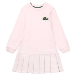детска,рокля,дамски,поли,и,рокли,lacoste,kids,french,terry,long,sleeve,dress,pink,(nidus)