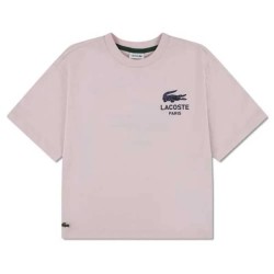 Детска тениска Lacoste kids Knit short sleeve T-shirt - Pink (Nidus 1) детска,тениска,мъжки,тениски,дамски,тениски,lacoste,kids,knit,short,sleeve,t,shirt,pink,(nidus,1)