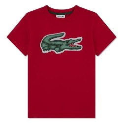 детска,тениска,мъжки,тениски,дамски,тениски,lacoste,kids,puff,short,sleeve,t,shirt,red,(rouge)