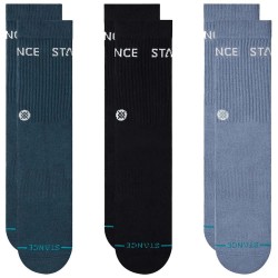 чорапи,мъжки,чорапи,дамски,чорапи,stance,origin,crew,socks,3,pairs,blue,(indigo)