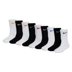 Чорапи Nike Holiday socks 9 pairs - White / Black (White / Black) чорапи,детски,чорапи,nike,holiday,socks,9,pairs,white,black,(white,black)