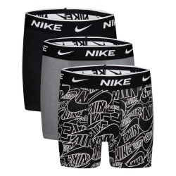 Боксерки Nike Print E Day Ct Strech boxers 3 units - Black / Grey (Dk Grey Heather / Black) боксерки,детско,бельо,nike,print,e,day,ct,strech,boxers,3,units,black,grey,(dk,grey,heather,black)