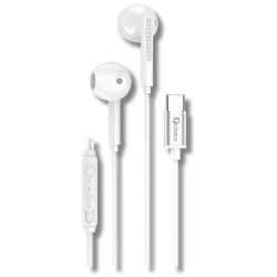 слушалки,слушалки,qcharx,beat,1,usb,c,earphones,white,(white)