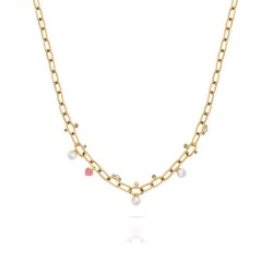 бижутерия,ops,objects,joyful,love,multi,stones,pearls,necklace,golden,(gold,multicolor)