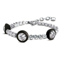 бижутерия,ops,objects,wonder,3,stone,bracelet,black