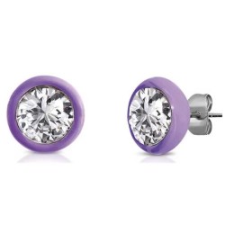 бижутерия,ops,objects,wonder,single,stone,earrings,purple,(violet)