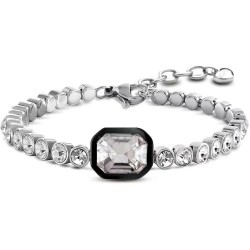 бижутерия,ops,objects,wonder,single,stone,rectangular,bracelet,black