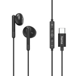 слушалки,слушалки,hama,classy,usb,c,earphones,black,(black)