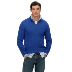 Блуза Superdry M6110706A half zip sweater - Blue (Cobalt Blue) блуза,мъжки,пуловери,superdry,m6110706a,half,zip,sweater,blue,(cobalt,blue)