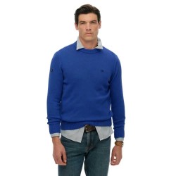 Блуза Superdry Preppy Cotton sweater - Cobalt Blue блуза,мъжки,пуловери,superdry,preppy,cotton,sweater,cobalt,blue