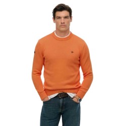 блуза,мъжки,пуловери,superdry,preppy,cotton,sweater,washed,tangerine