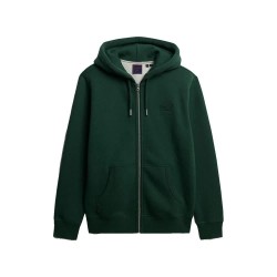 Блуза Superdry Vintage Logo Embroidered half zip sweatshirt - Green (Campus Green Marl) блуза,мъжки,пуловери,superdry,vintage,logo,embroidered,half,zip,sweatshirt,green,(campus,green,marl)