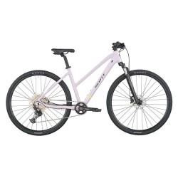 Scott Sub Cross 10 Slope 28´´ Deore RD-M6100 SGS 12s 2026 bike - White (Violet Pink) пътни,и,градски,велосипеди,scott,sub,cross,10,slope,28´´,deore,rd,m6100,sgs,12s,2026,bike,white,(violet,pink)