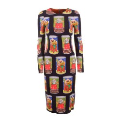 рокля,дамски,поли,и,рокли,dolce,&,gabbana,746329,long,sleeve,long,dress,black