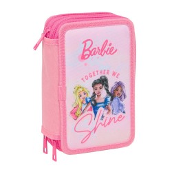 канцеларски,принадлежности,safta,barbie,12.5x19.5x5.5,cm,triple,pencil,case,37,pieces,multicolor