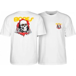 Тениска Powell peralta Ripper short sleeve T-shirt - White (White) тениска,мъжки,тениски,powell,peralta,ripper,short,sleeve,t,shirt,white,(white)