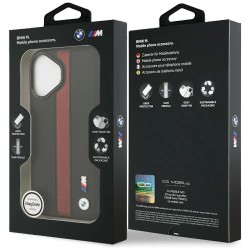 други,аксесоари,bmw,m,perforated,stripe,logo,magsafe,iphone,17,phone,case,black,(red)