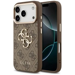 Guess 4G Big 4G Classic Logo iPhone 17 Pro Max phone case - Brown (Brown Gold) други,аксесоари,guess,4g,big,4g,classic,logo,iphone,17,pro,max,phone,case,brown,(brown,gold)