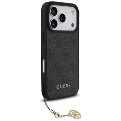 Guess 4G Charms Collection MagSafe iPhone 17 Pro phone case - Black (Black) други,аксесоари,guess,4g,charms,collection,magsafe,iphone,17,pro,phone,case,black,(black)